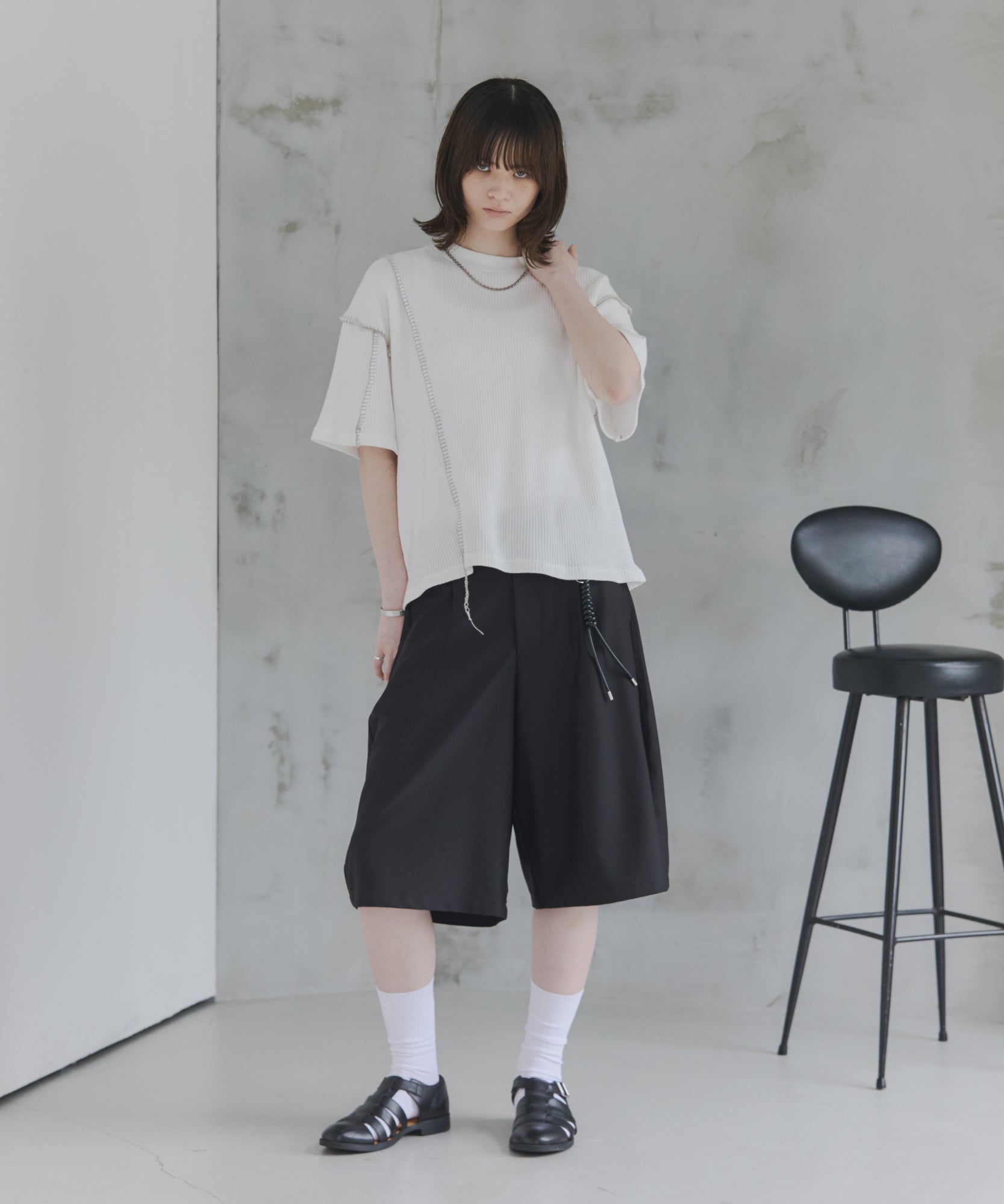 Stitch Knit T-Shirt / ステッチニットTシャツ