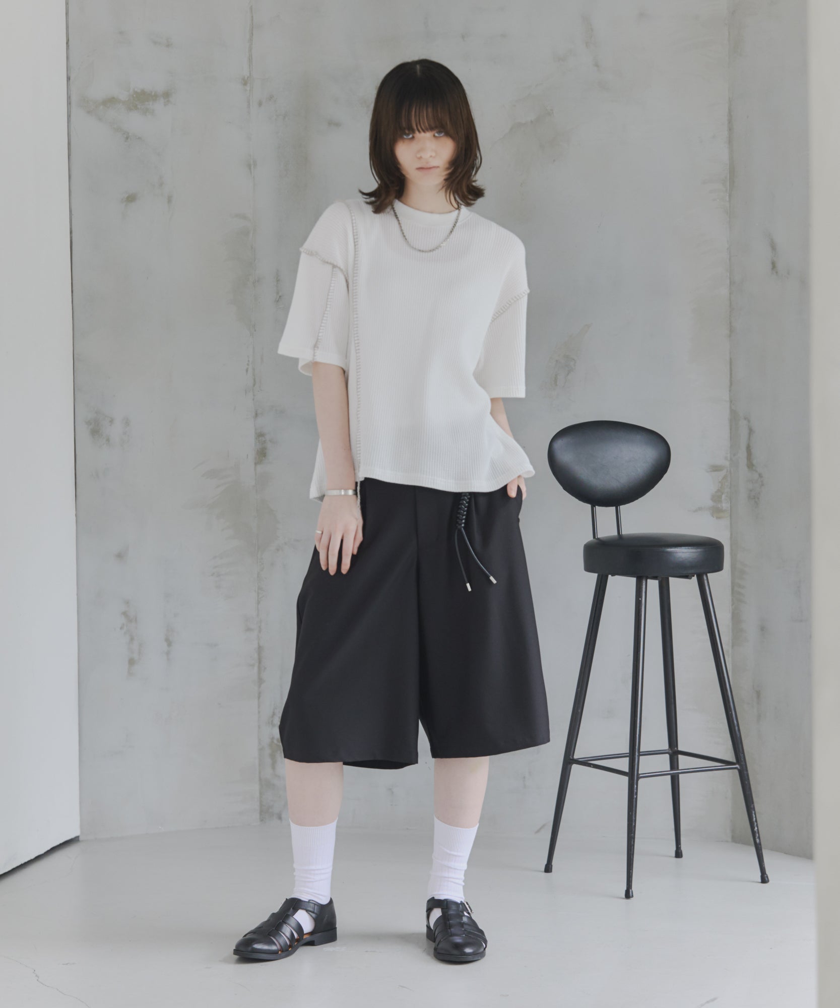 Stitch Knit T-Shirt / ステッチニットTシャツ