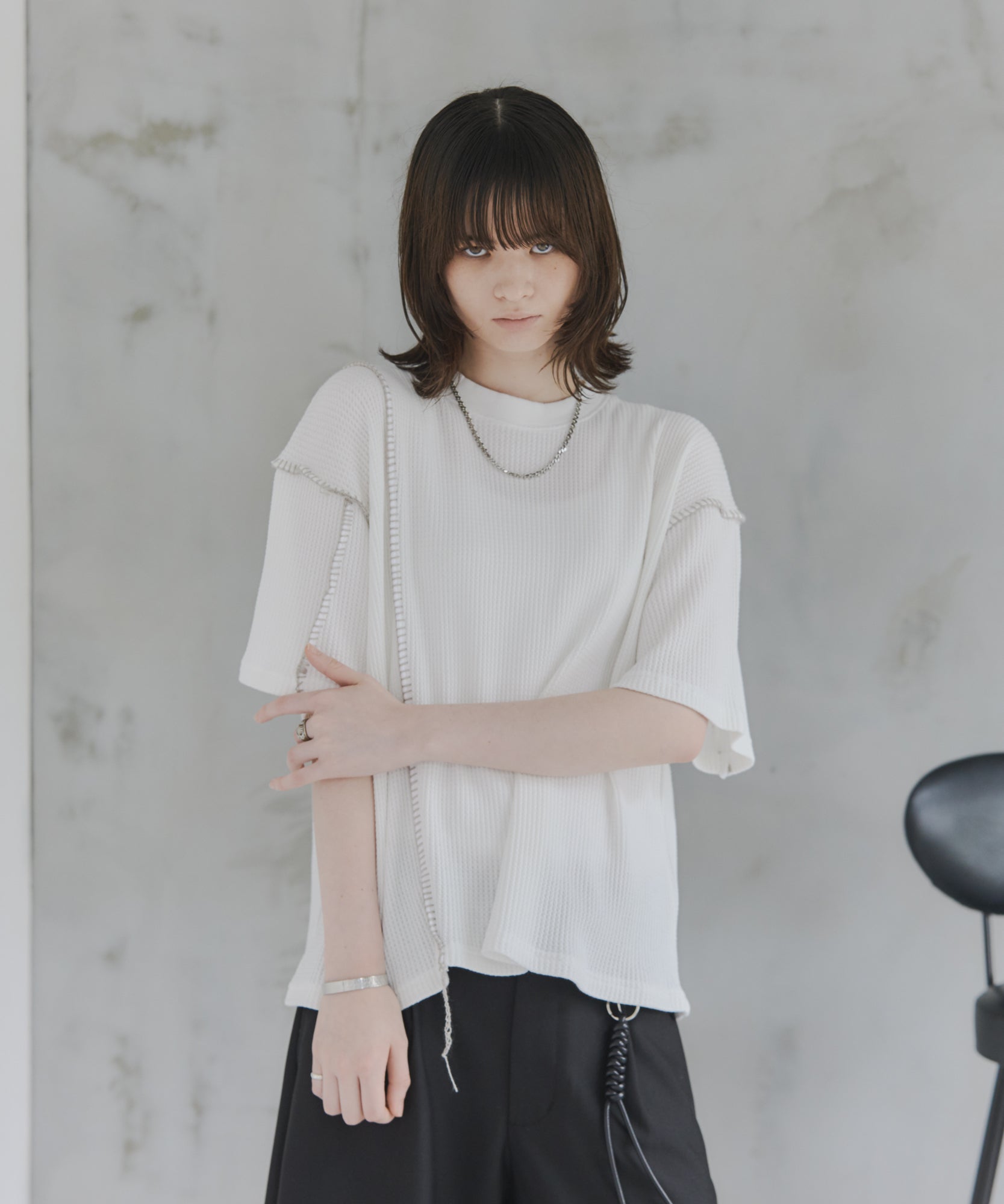 Stitch Knit T-Shirt / ステッチニットTシャツ