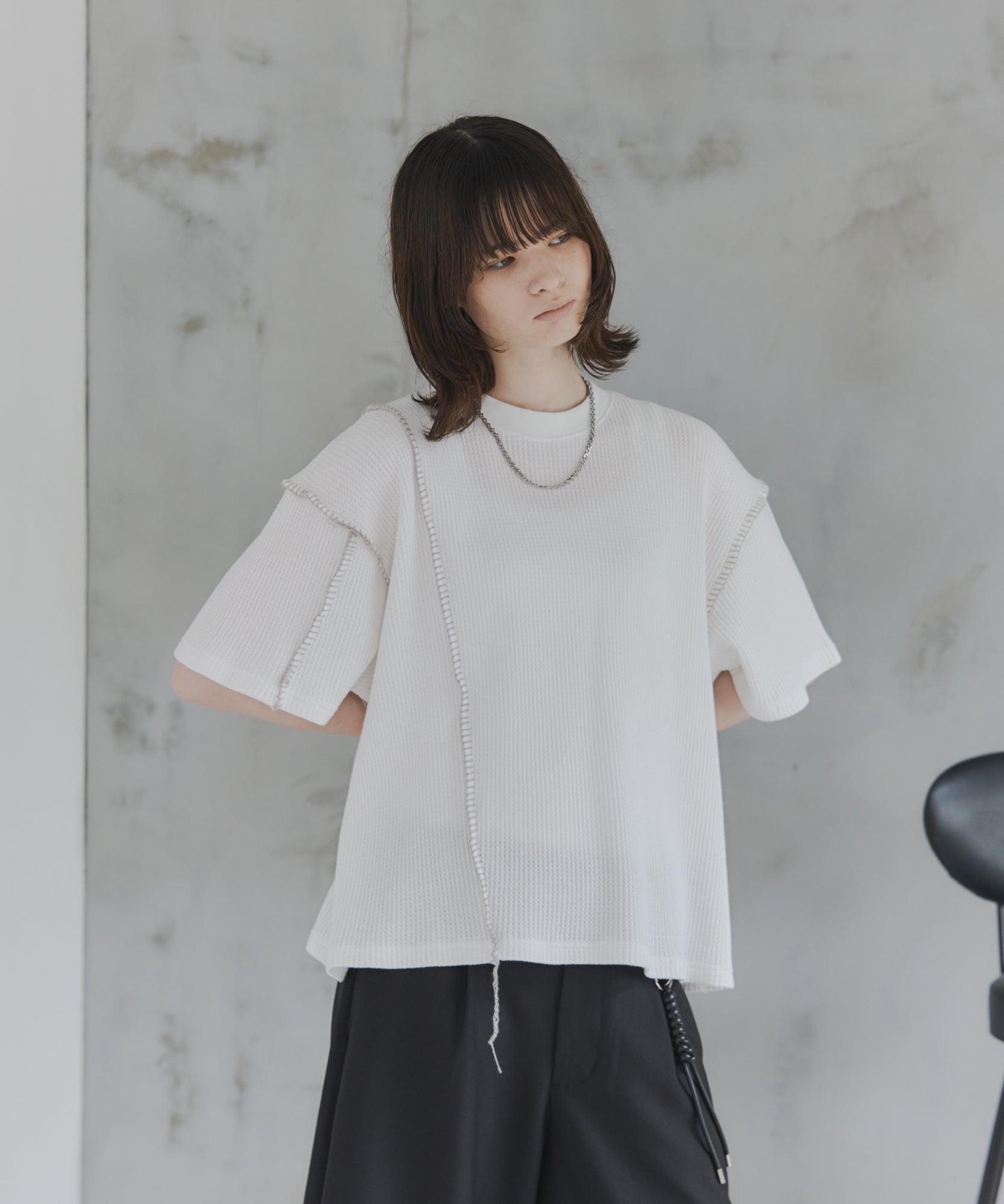 Stitch Knit T-Shirt / ステッチニットTシャツ