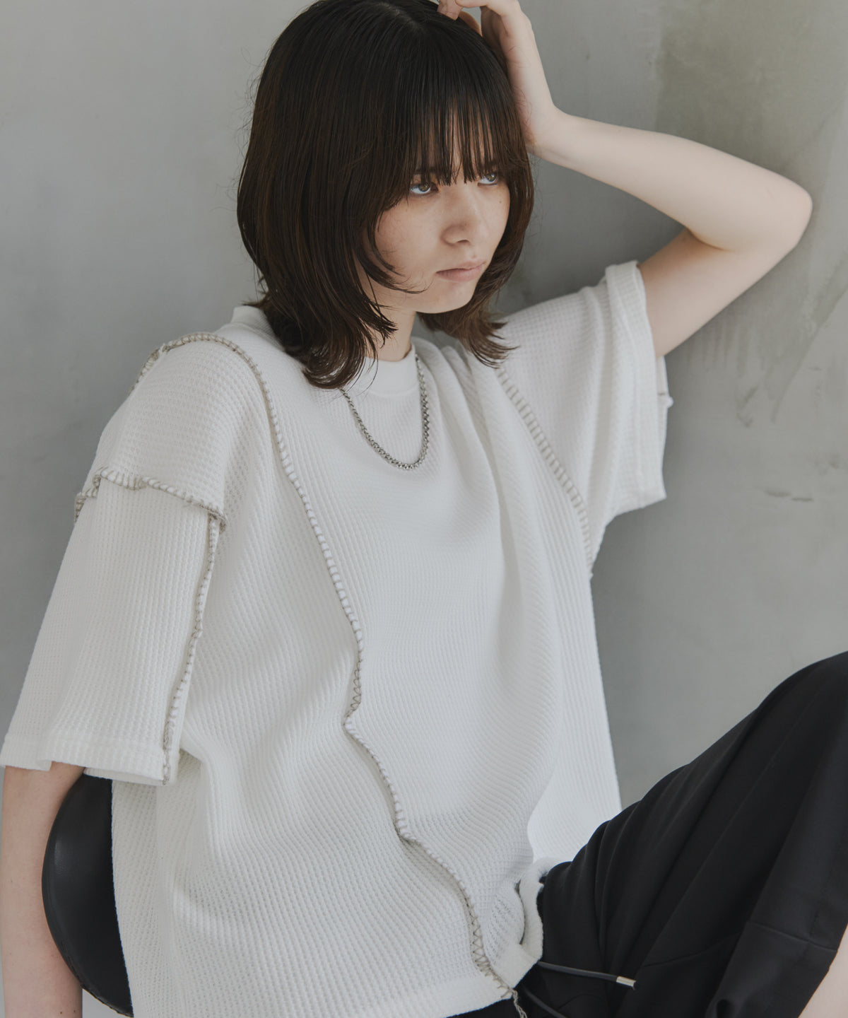 Stitch Knit T-Shirt / ステッチニットTシャツ