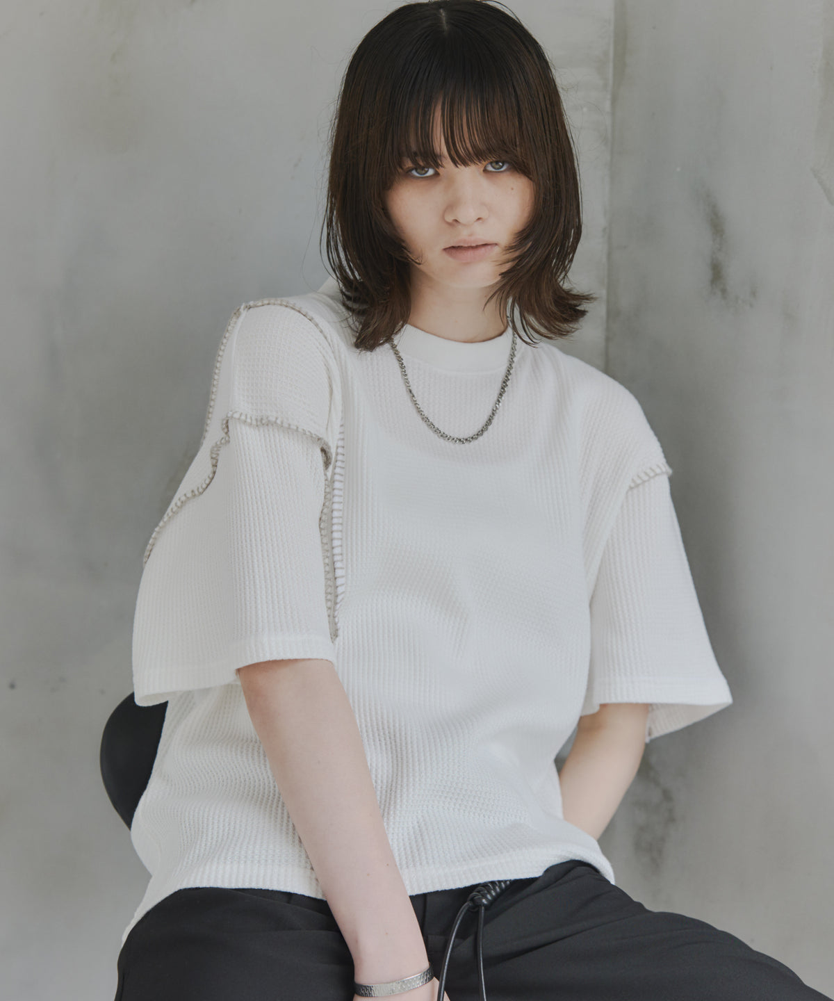 Stitch Knit T-Shirt / ステッチニットTシャツ
