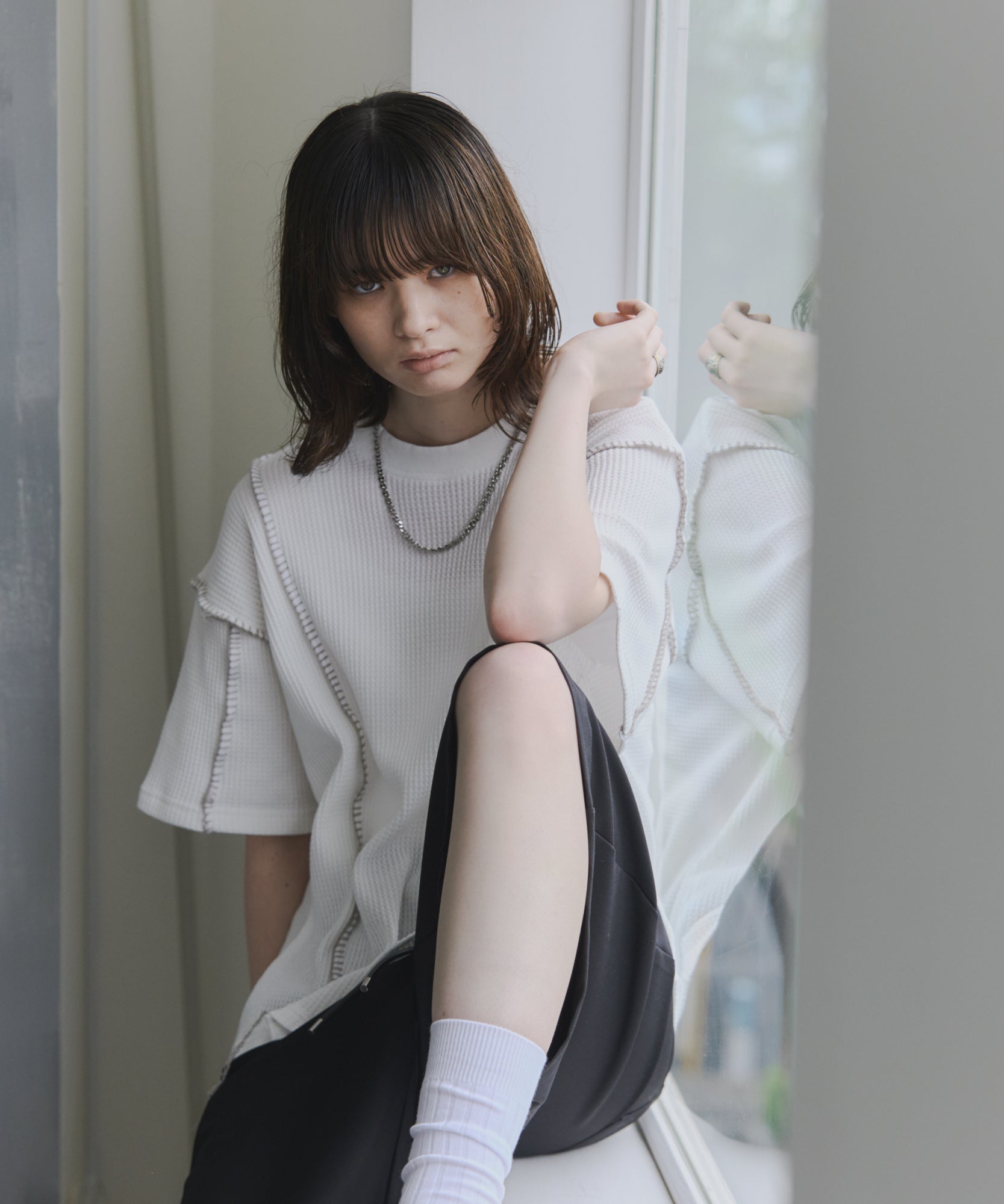 Stitch Knit T-Shirt / ステッチニットTシャツ