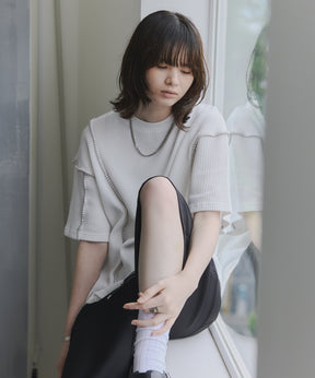 Stitch Knit T-Shirt / ステッチニットTシャツ