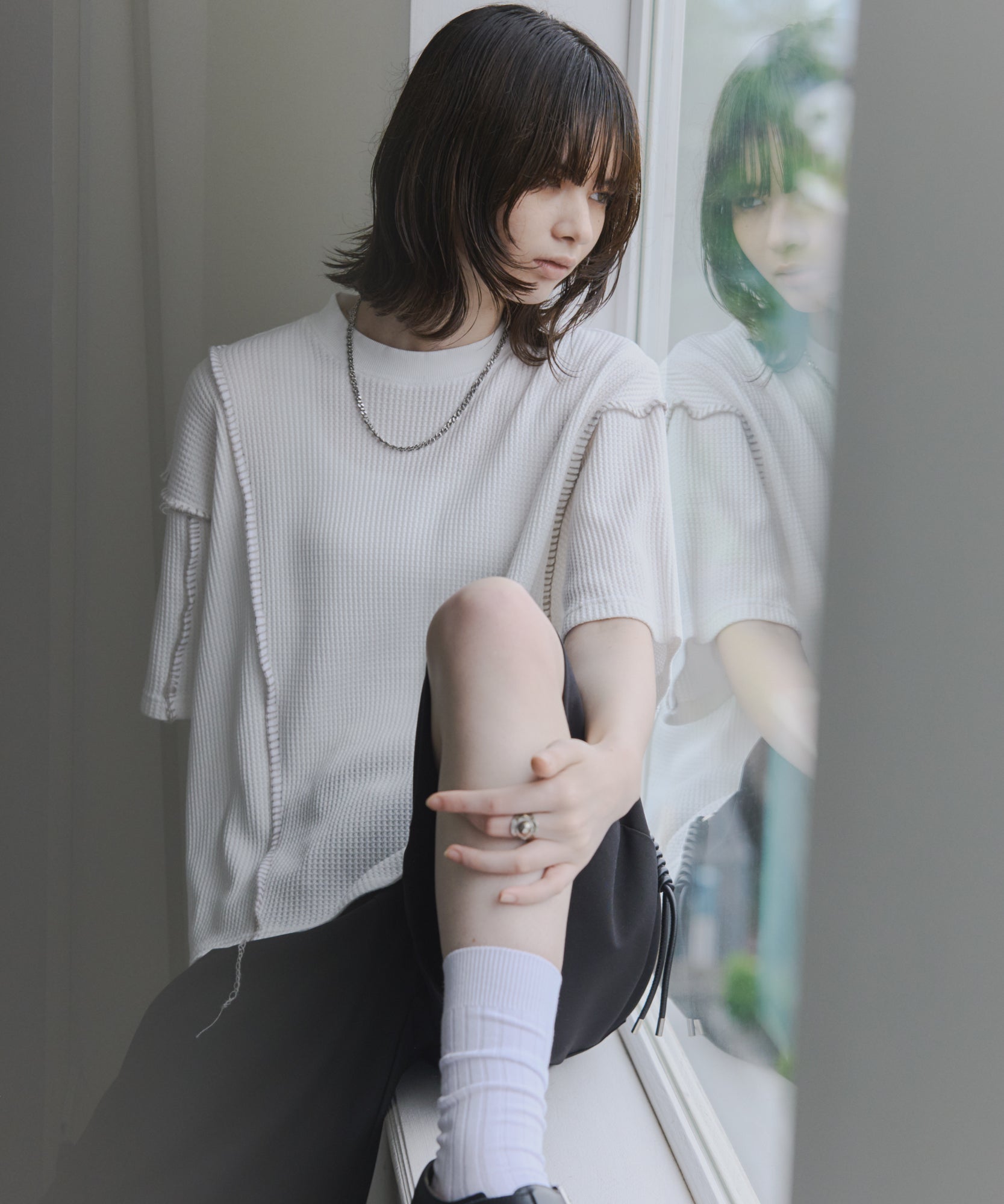 Stitch Knit T-Shirt / ステッチニットTシャツ
