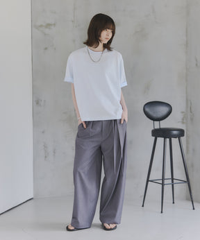Turn-Up Sleeve T-Shirt / 2wayスリーブTシャツ
