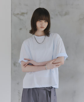 Turn-Up Sleeve T-Shirt / 2wayスリーブTシャツ