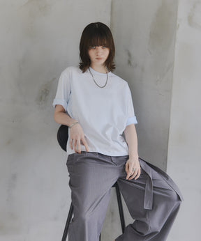 Turn-Up Sleeve T-Shirt / 2wayスリーブTシャツ