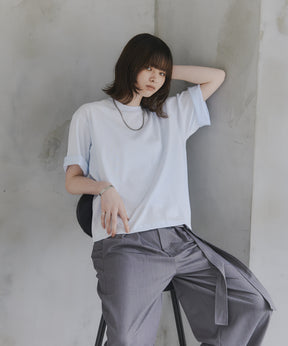 Turn-Up Sleeve T-Shirt / 2wayスリーブTシャツ