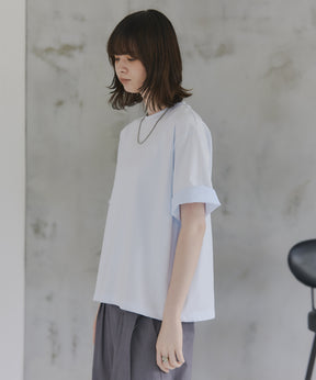 Turn-Up Sleeve T-Shirt / 2wayスリーブTシャツ
