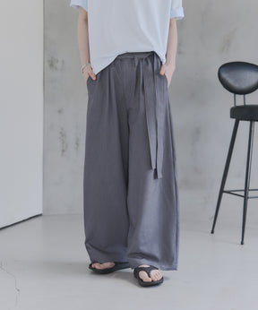 Belted Slacks Wide Pants / ベルト付きワイドパンツ