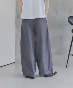Belted Slacks Wide Pants / ベルト付きワイドパンツ