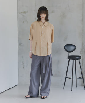 Gathered Short-Sleeve Shirt / ギャザー入り半袖シャツ