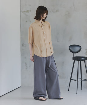 Gathered Short-Sleeve Shirt / ギャザー入り半袖シャツ