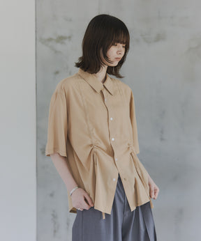 Gathered Short-Sleeve Shirt / ギャザー入り半袖シャツ