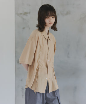 Gathered Short-Sleeve Shirt / ギャザー入り半袖シャツ