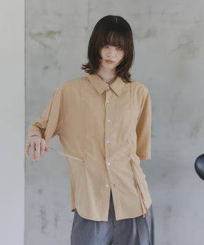 Gathered Short-Sleeve Shirt / ギャザー入り半袖シャツ