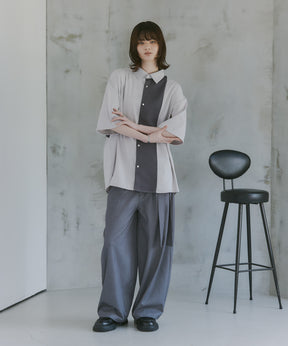 Belted Slacks Wide Pants / ベルト付きワイドパンツ