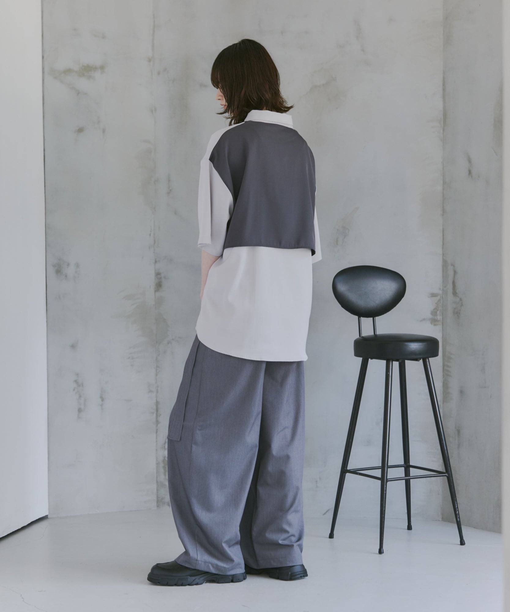 Belted Slacks Wide Pants / ベルト付きワイドパンツ