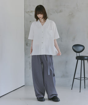 Belted Slacks Wide Pants / ベルト付きワイドパンツ