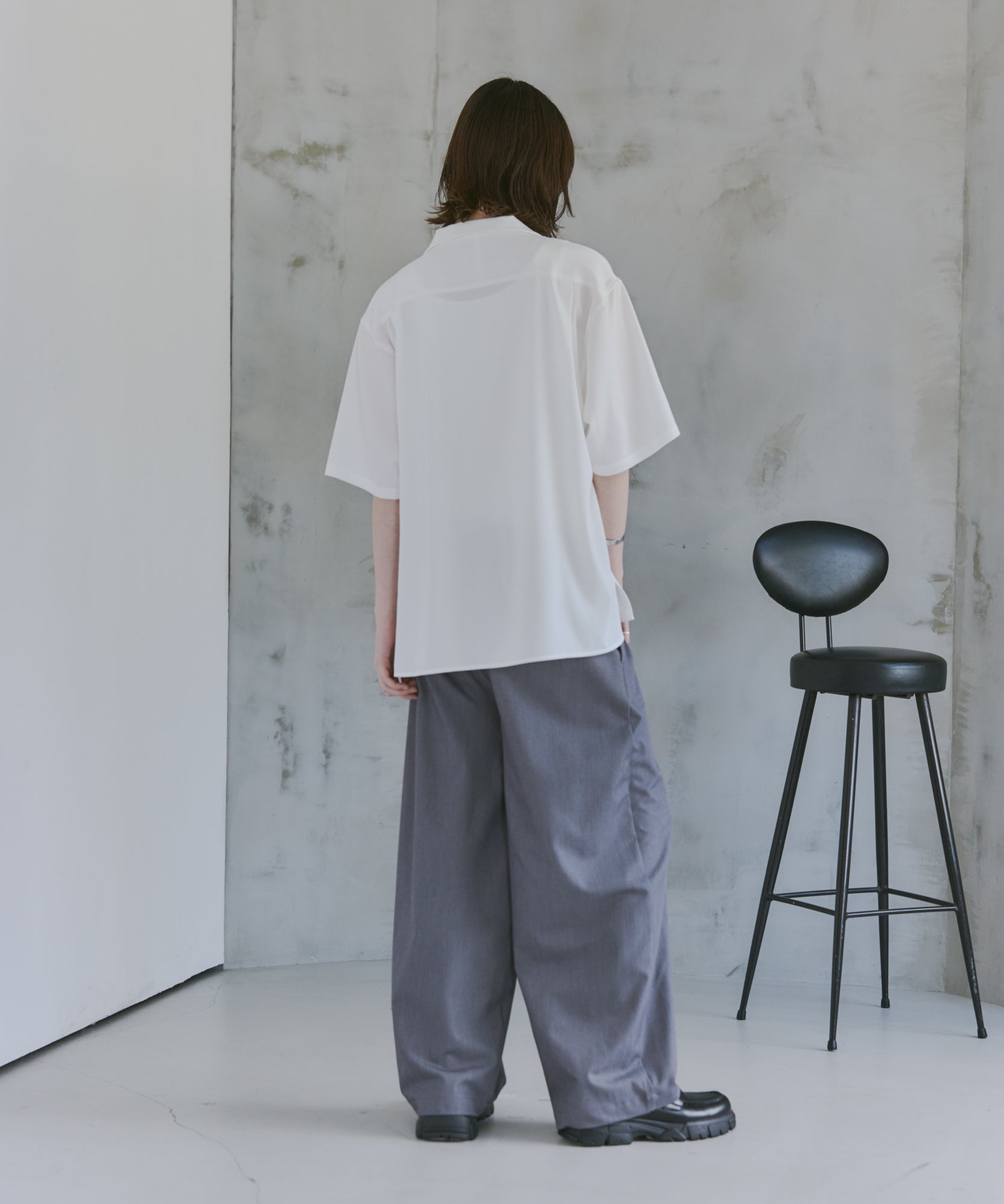 Belted Slacks Wide Pants / ベルト付きワイドパンツ