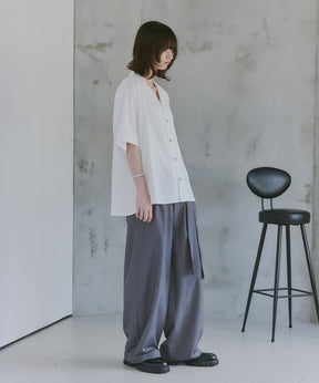 Belted Slacks Wide Pants / ベルト付きワイドパンツ