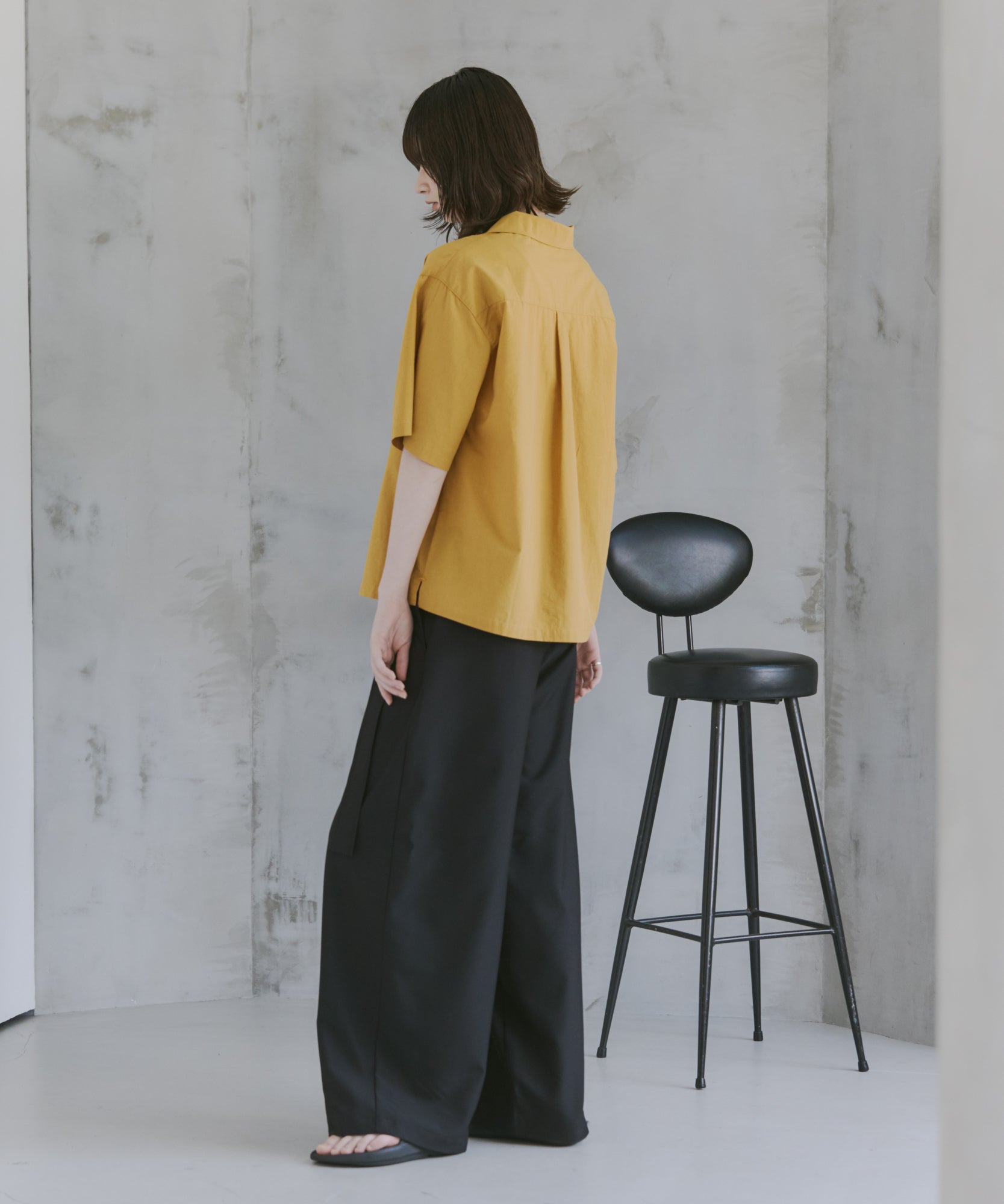 Short-Length Open-Collar Shirt / ショート丈 オープンカラーシャツ