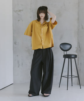 Short-Length Open-Collar Shirt / ショート丈 オープンカラーシャツ