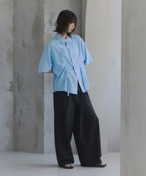 Gathered Short-Sleeve Shirt / ギャザー入り半袖シャツ