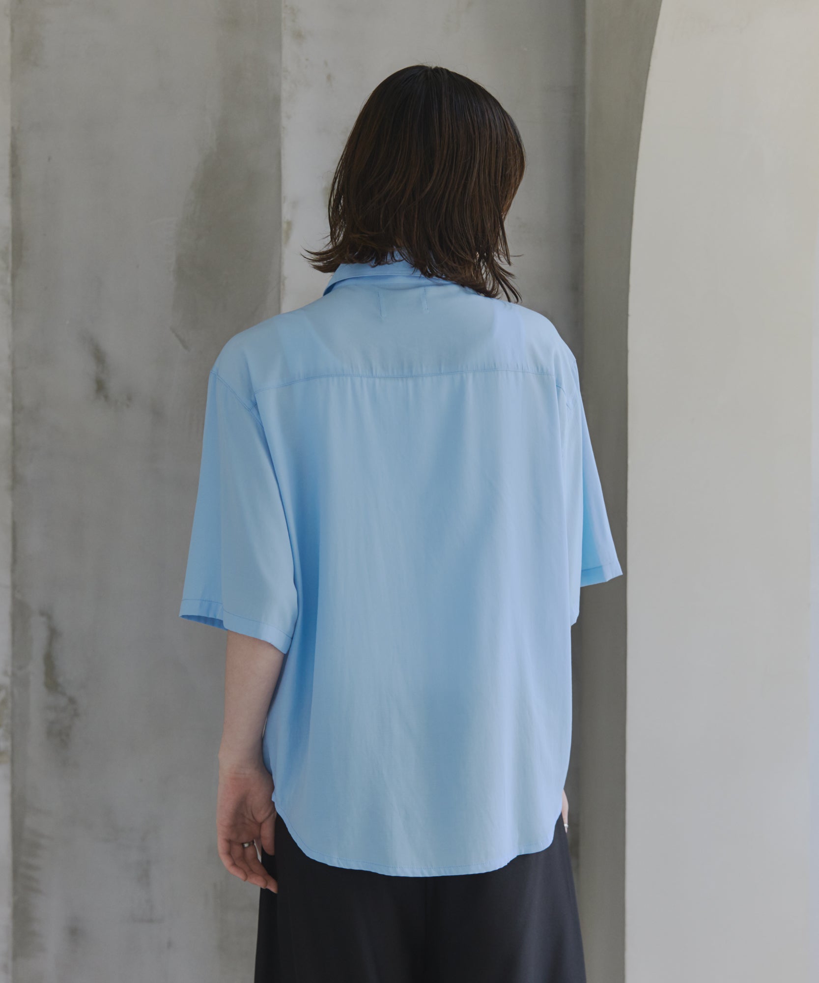Gathered Short-Sleeve Shirt / ギャザー入り半袖シャツ
