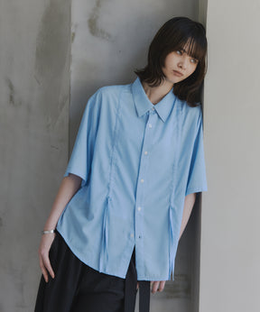 Gathered Short-Sleeve Shirt / ギャザー入り半袖シャツ