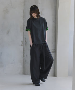Belted Slacks Wide Pants / ベルト付きワイドパンツ