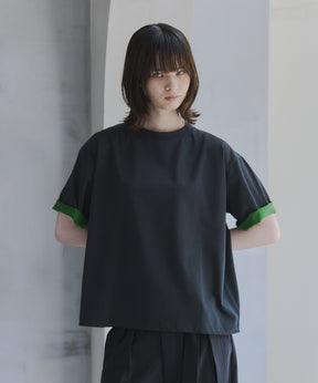 Turn-Up Sleeve T-Shirt / 2wayスリーブTシャツ