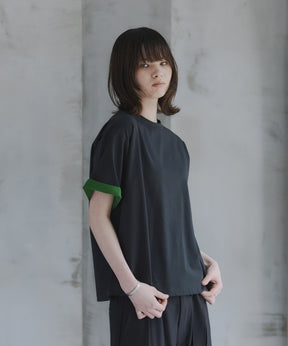 Turn-Up Sleeve T-Shirt / 2wayスリーブTシャツ