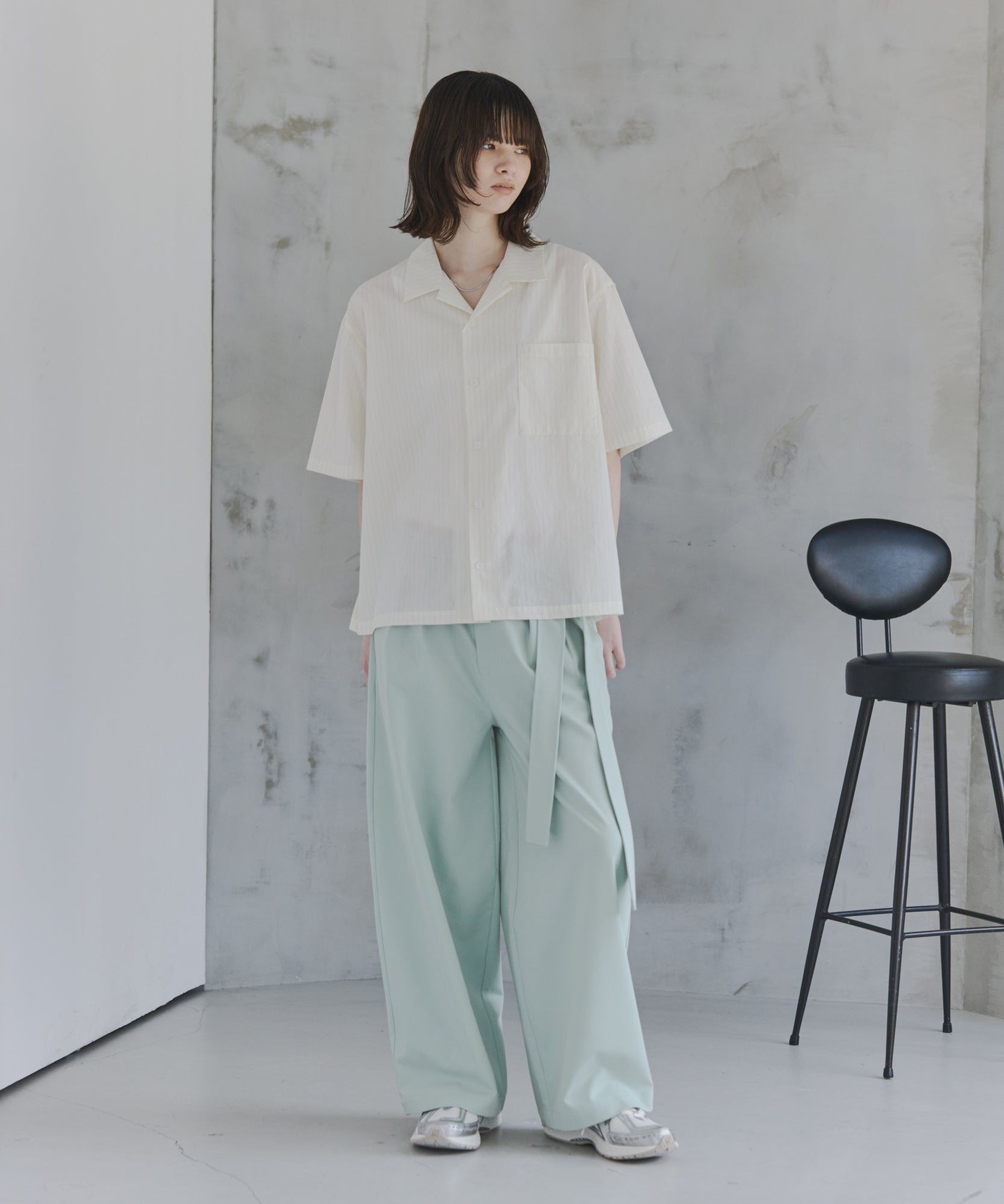 Short-Length Open-Collar Shirt / ショート丈 オープンカラーシャツ