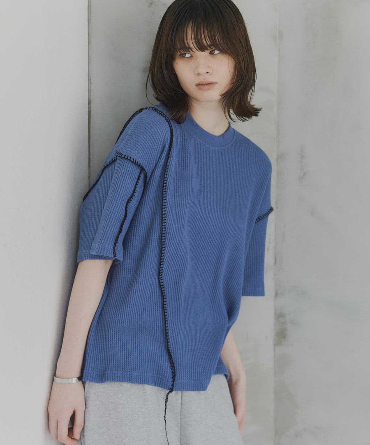 Stitch Knit T-Shirt / ステッチニットTシャツ
