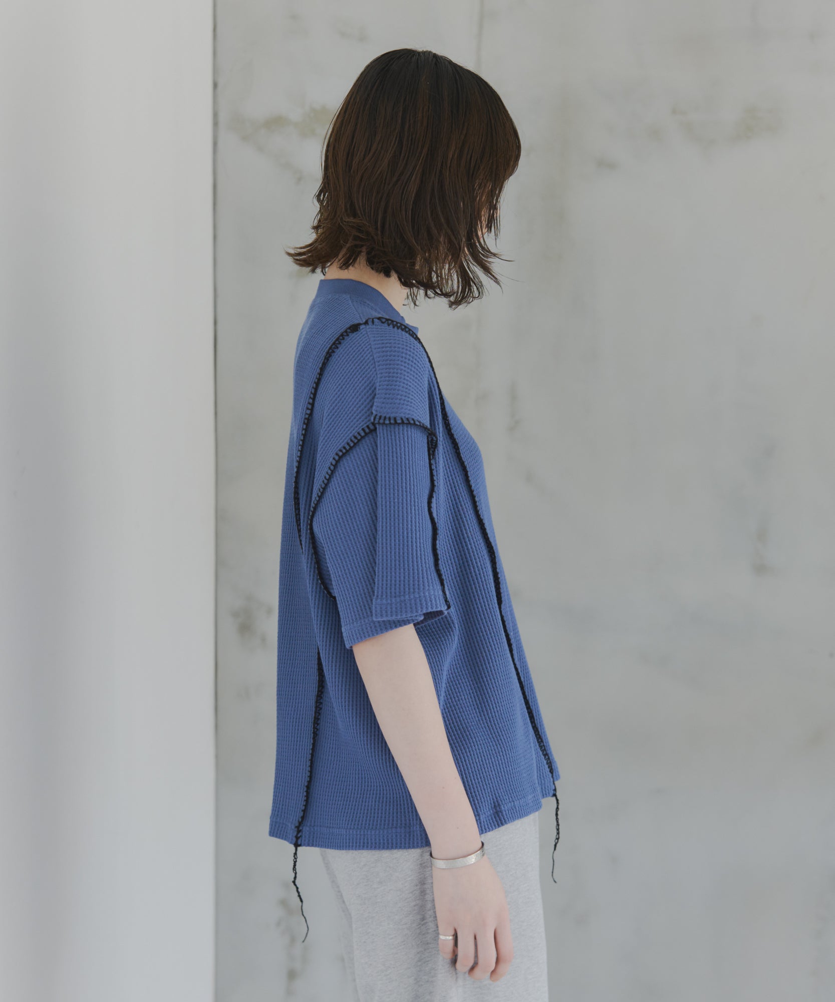CONFIRM | Stitch Knit T-Shirt / ステッチニットTシャツ