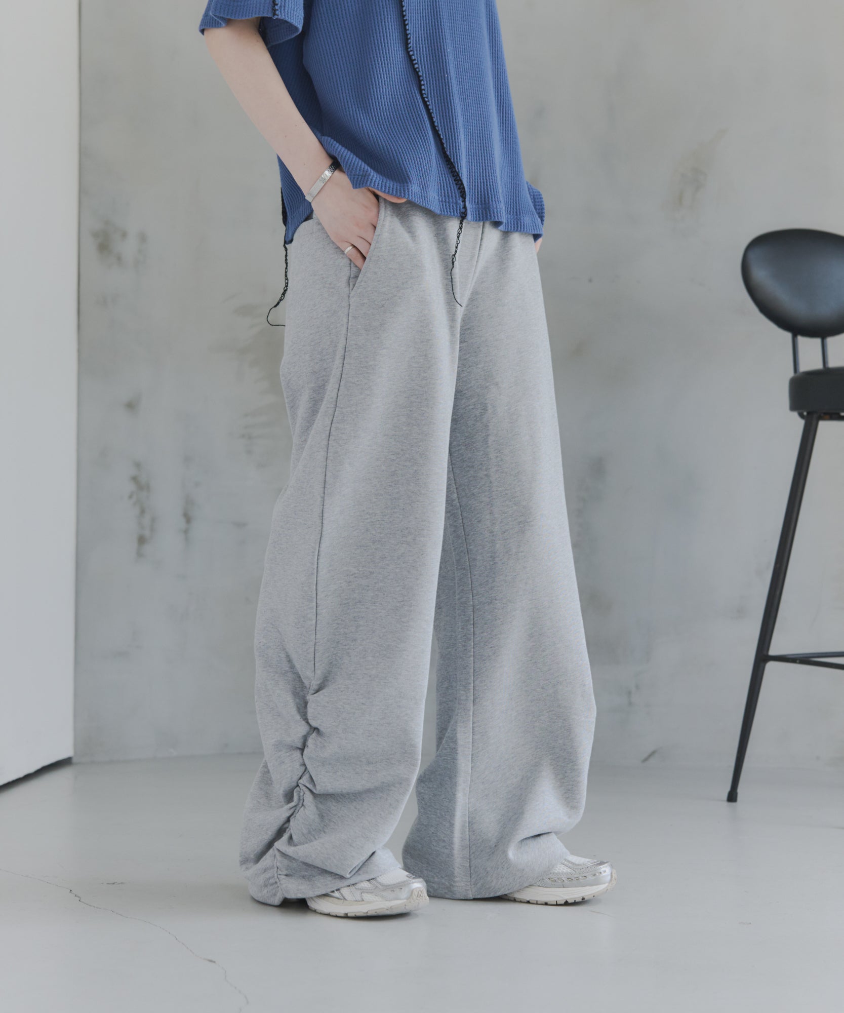 Side-Gather Gradient Sweatpants / サイドギャザー グラデーションスウェットパンツ