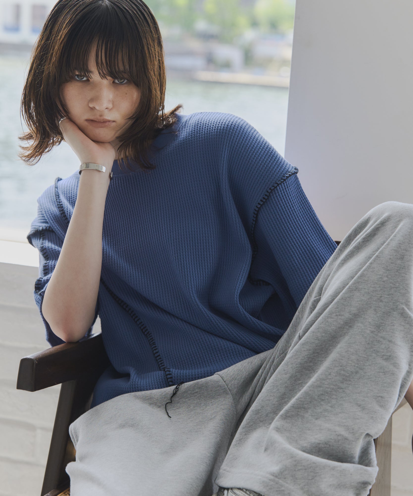 Stitch Knit T-Shirt / ステッチニットTシャツ