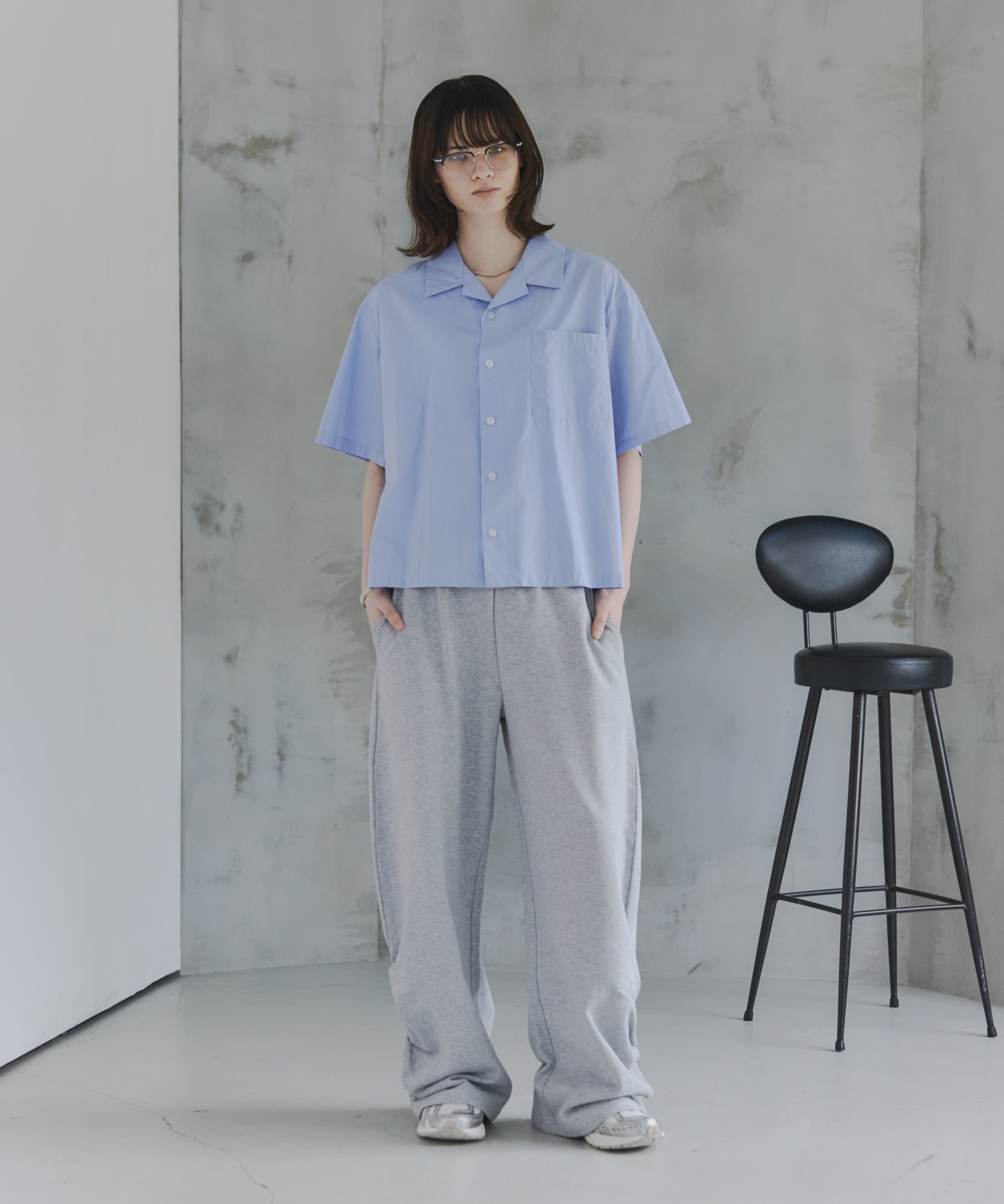 Short-Length Open-Collar Shirt / ショート丈 オープンカラーシャツ