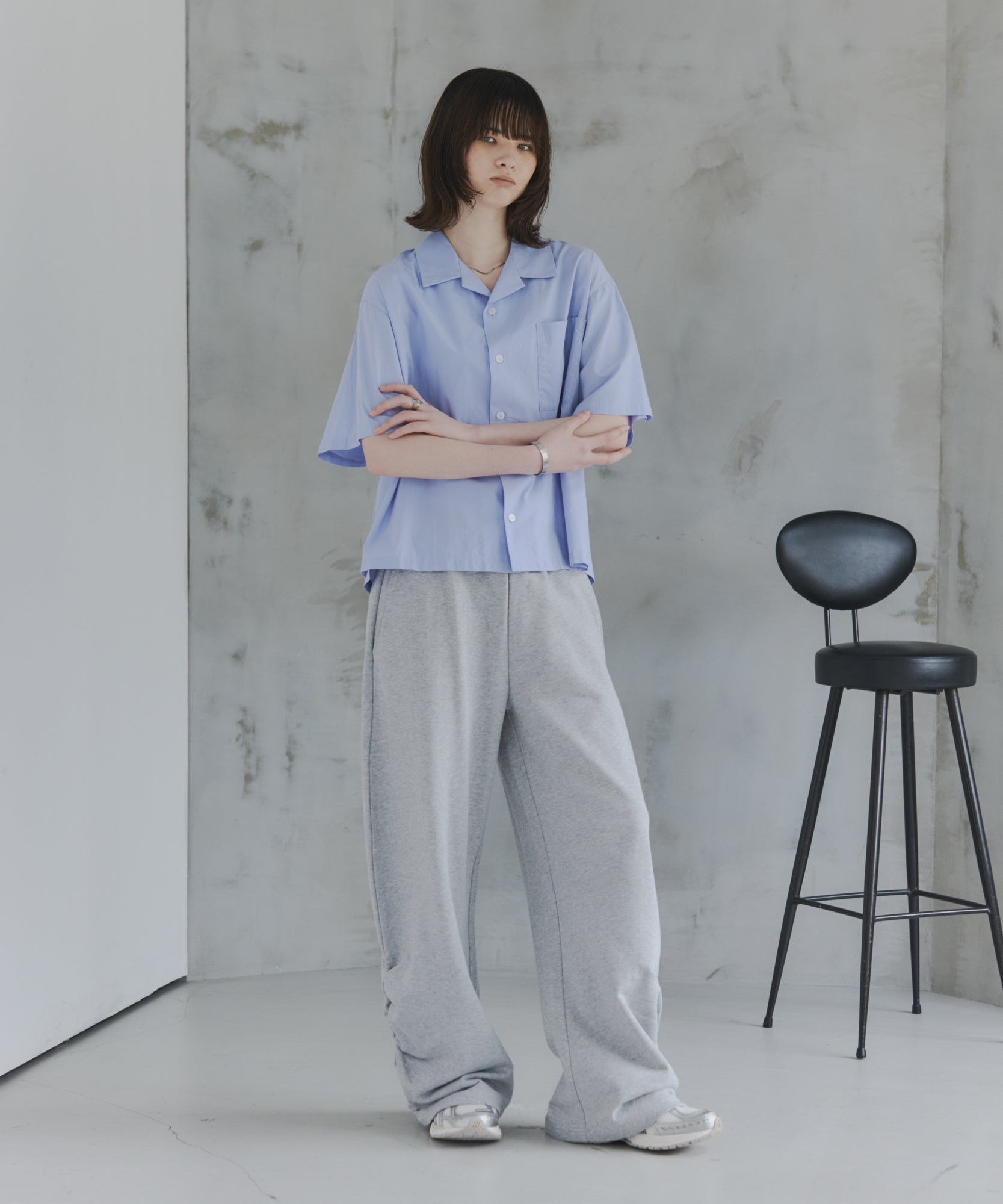 Short-Length Open-Collar Shirt / ショート丈 オープンカラーシャツ