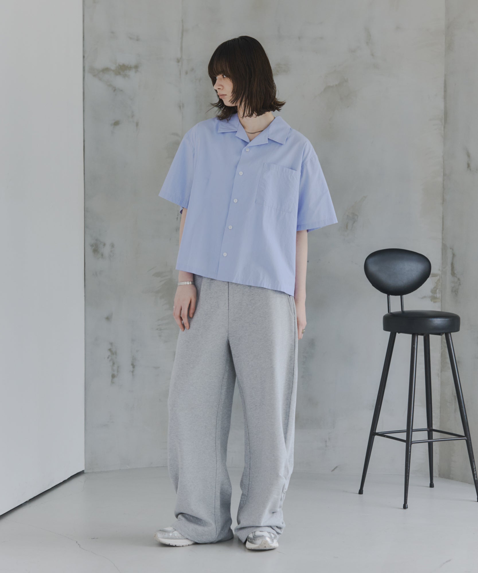 Short-Length Open-Collar Shirt / ショート丈 オープンカラーシャツ