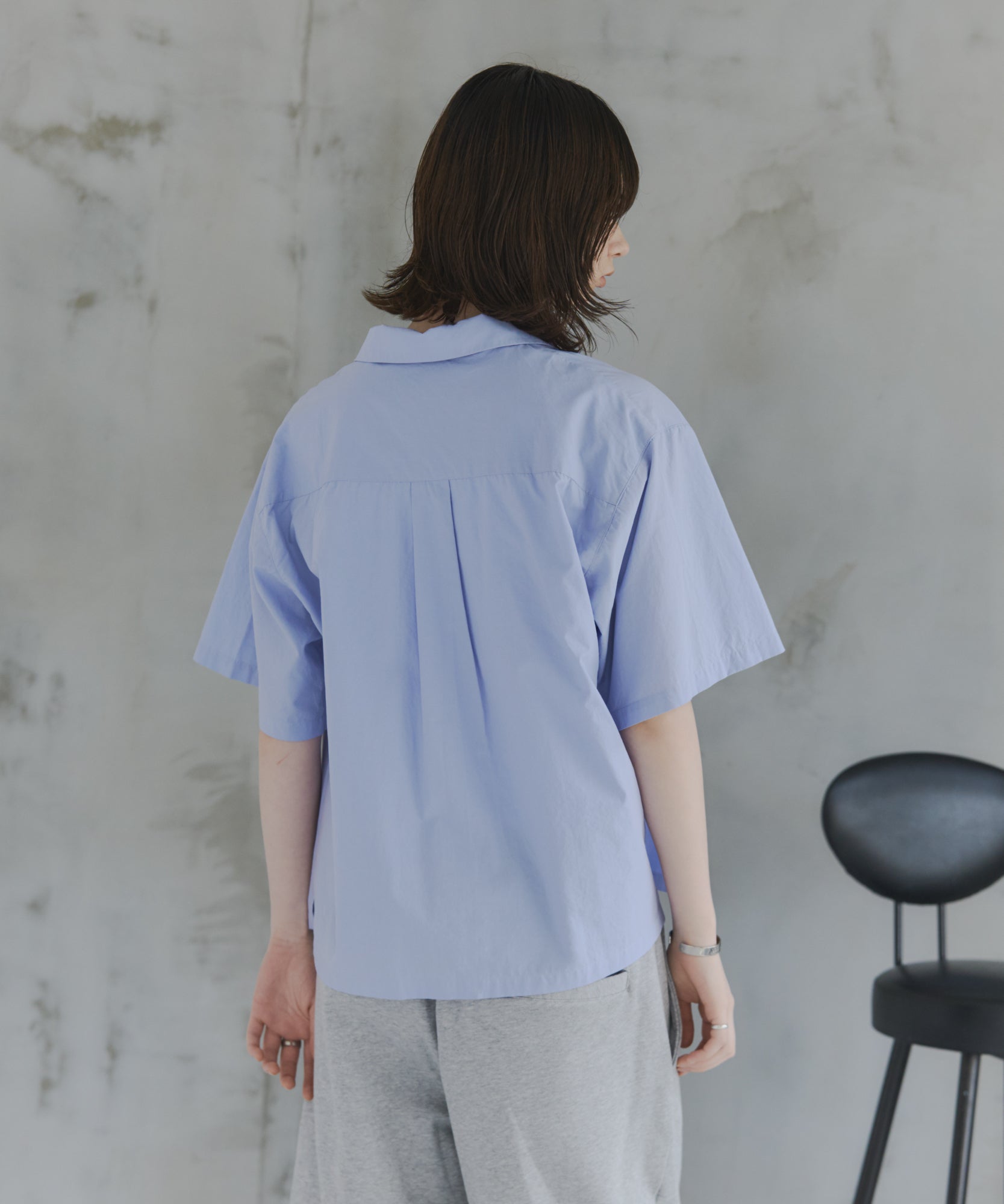 Short-Length Open-Collar Shirt / ショート丈 オープンカラーシャツ