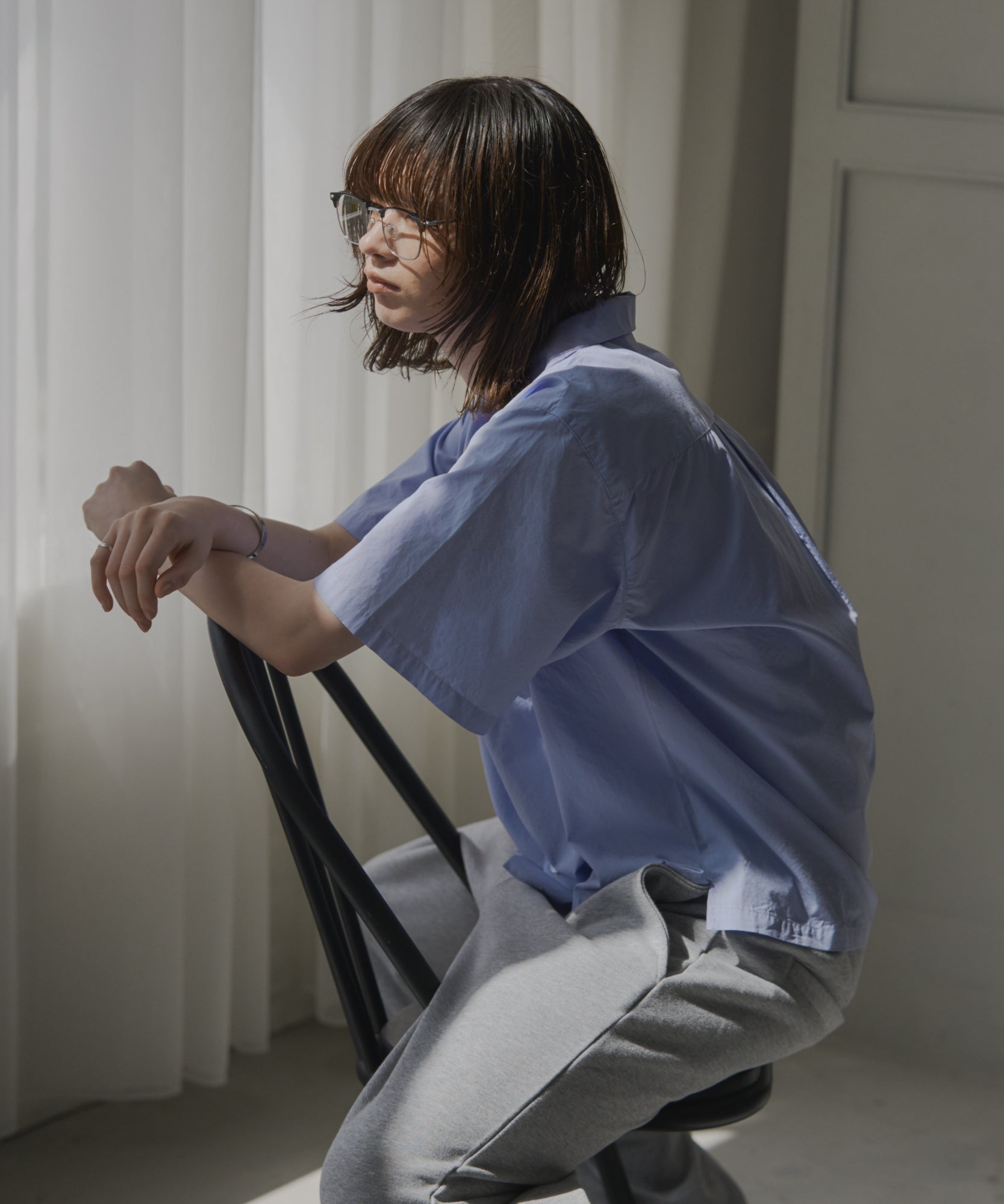 Short-Length Open-Collar Shirt / ショート丈 オープンカラーシャツ