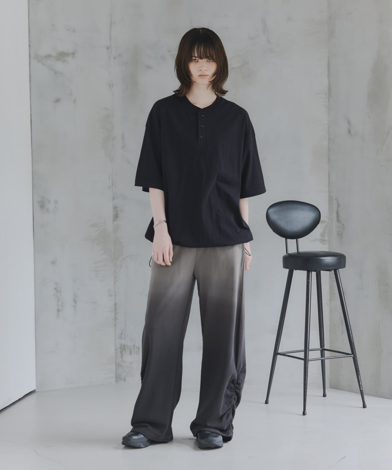 Side-Gather Gradient Sweatpants / サイドギャザー グラデーションスウェットパンツ