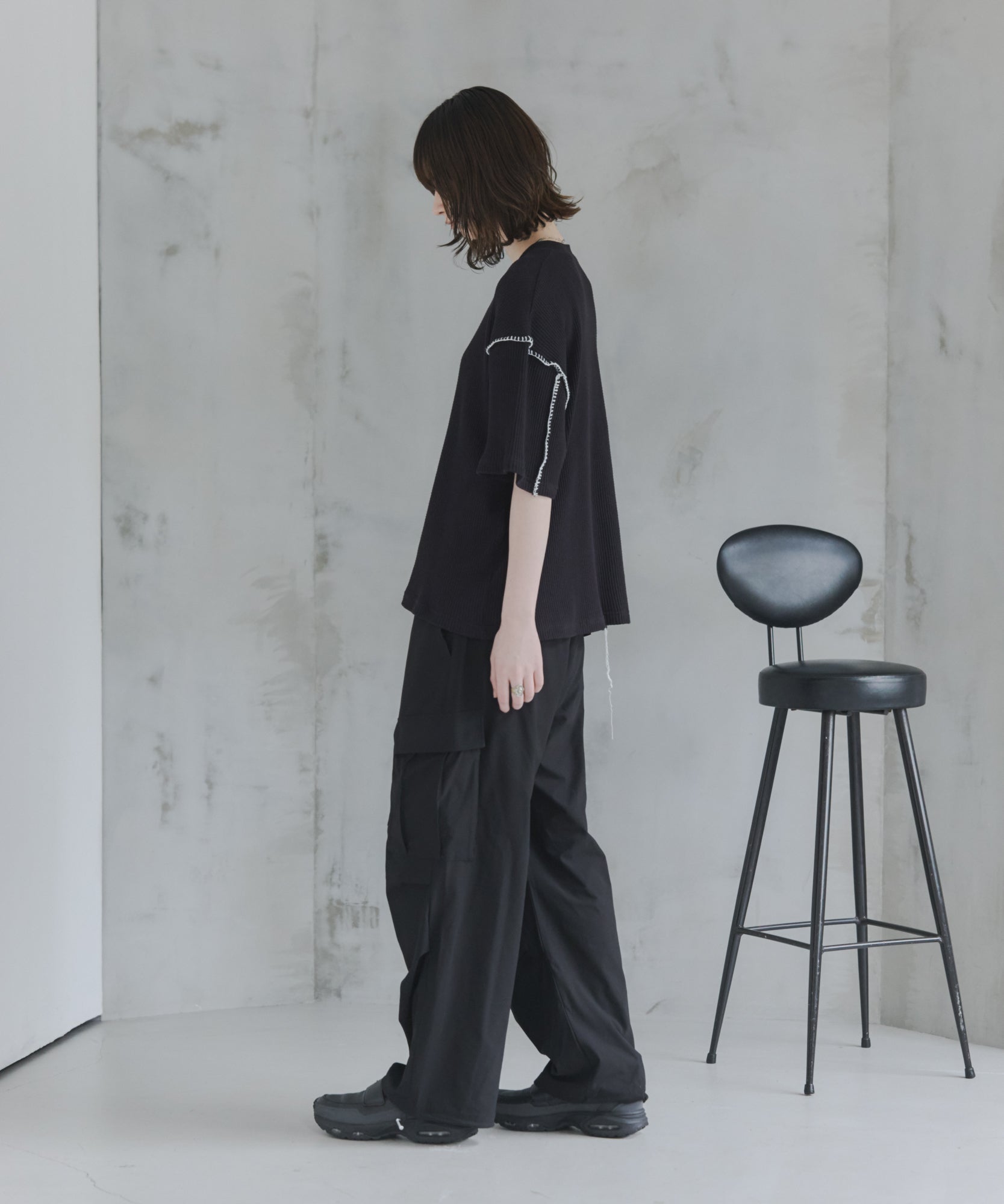 Stitch Knit T-Shirt / ステッチニットTシャツ