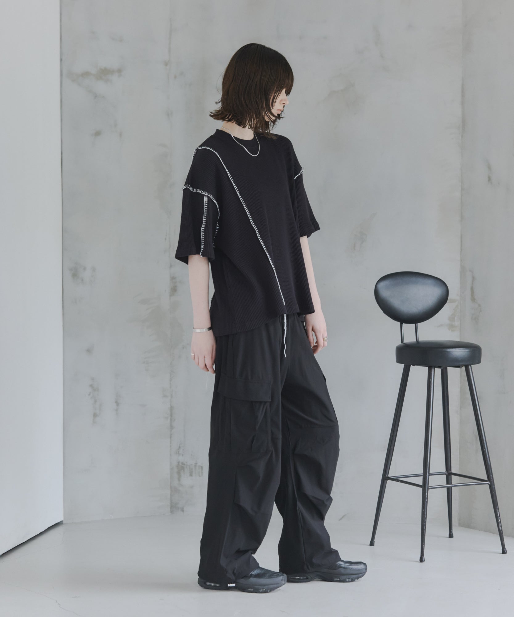 Stitch Knit T-Shirt / ステッチニットTシャツ