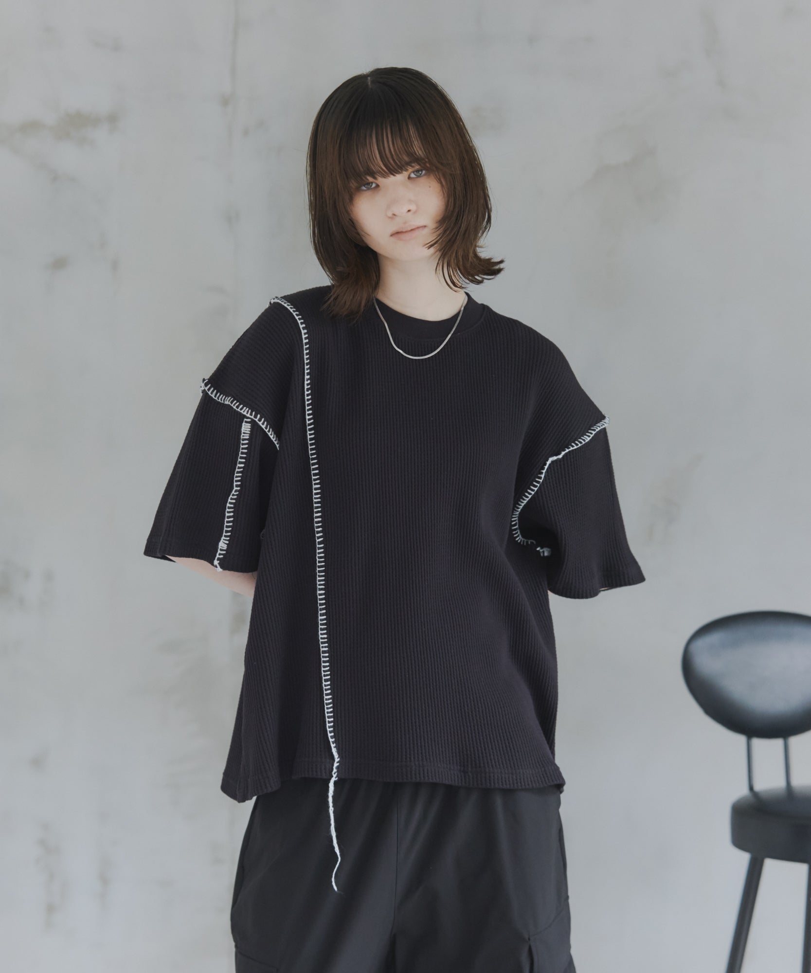 Stitch Knit T-Shirt / ステッチニットTシャツ