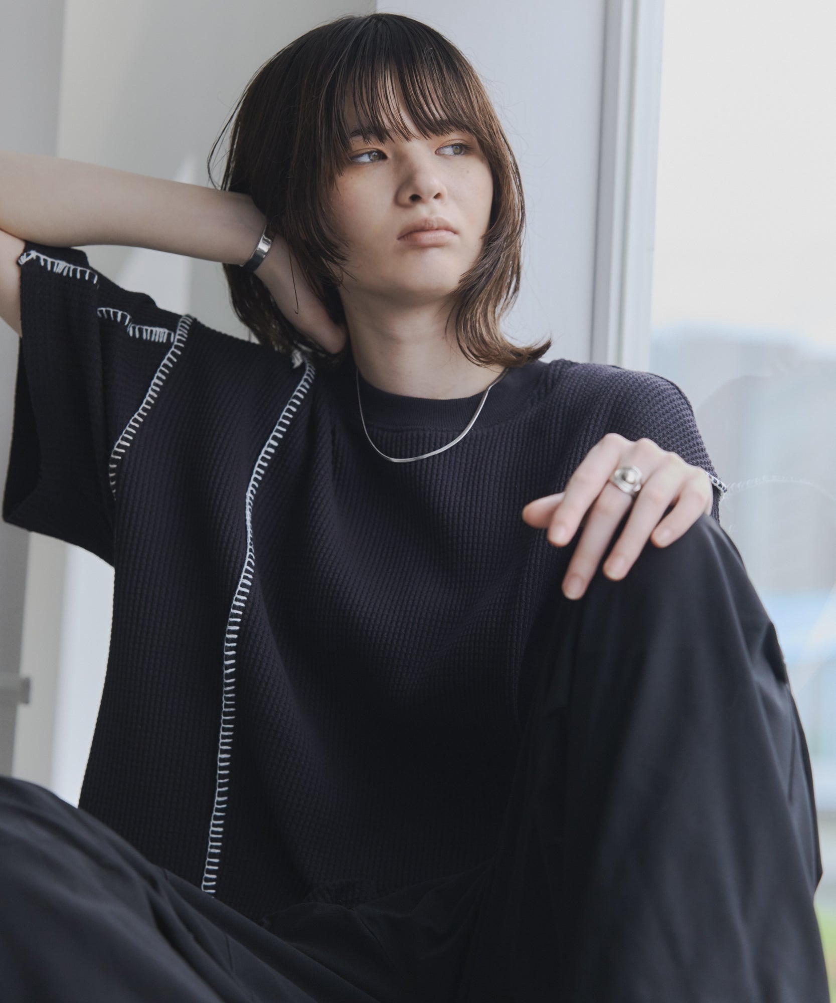 Stitch Knit T-Shirt / ステッチニットTシャツ