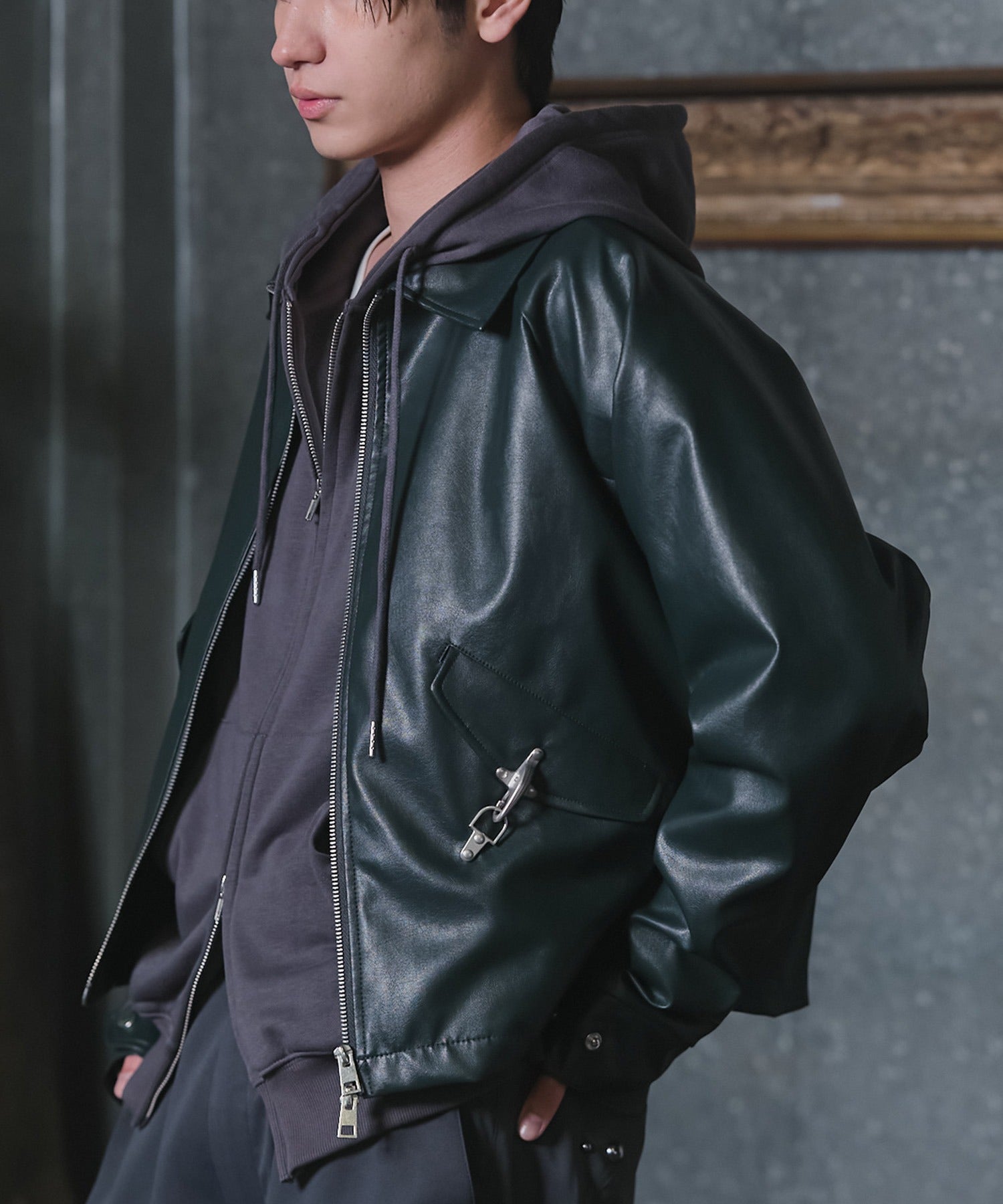 Fireman Clasp Leather Jacket / ファイヤーマンクラスプレザージャケット